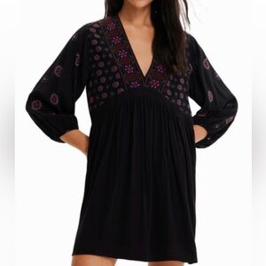 NWT DESIGUAL Boho Dress 100% Viscose